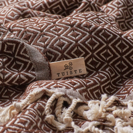 Twist Sauna Towel Beige Brown 2 Pack, Sauna Wrap for Women and Men, Beach Towel, Sauna Towel, Picnic Blanket, Hammam Towel 100% Cotton, Beach Towels, Oversized Beach Towel, Bath Towel 100x180.