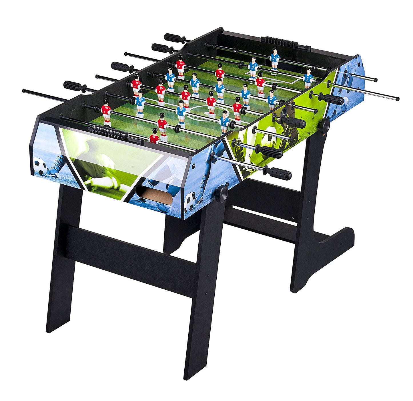 Leomark Table Soccer - SMART Sport - Foosball Table for Kids, Table Soccer with Accessories, Foldable, Suitable for Parties and Game Rooms, Ages 8+