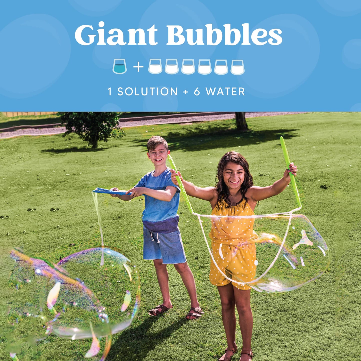 JOYIN 32 oz concentrated bubble solution (green) for kids, bubble liquid for boys and girls summer outdoor play, bubble blowing toys and prizes for the classroom