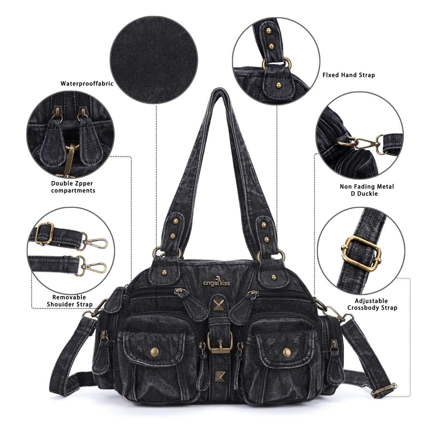 Angel Kiss Women's Handbag Large Shopper Bag Fashion Shoulder Tote Bag