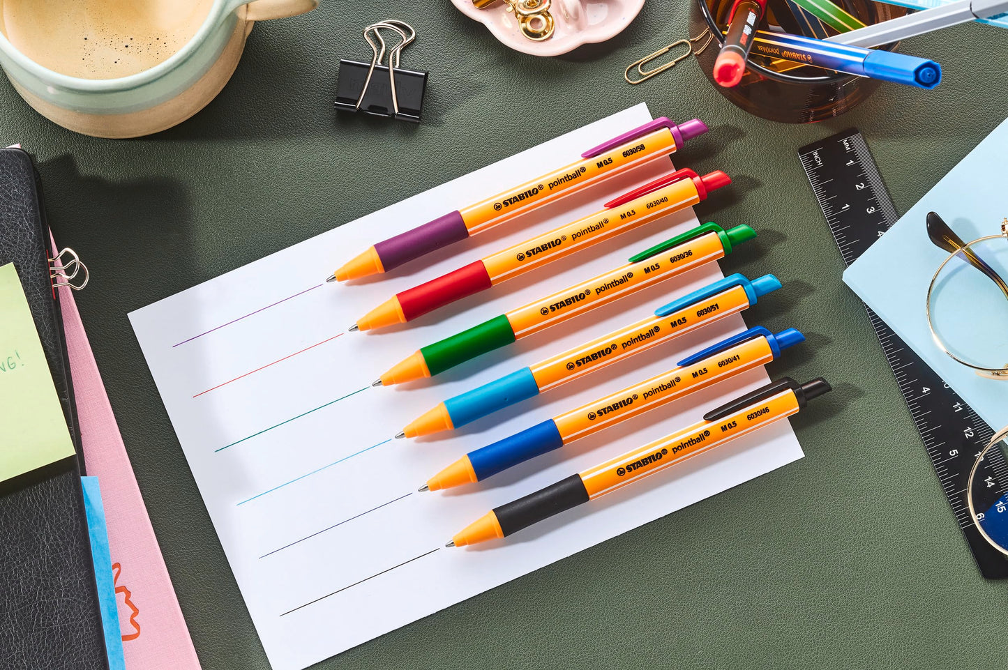 STABILO - Ballpoint Pen - pointball - Pack of 10 - green