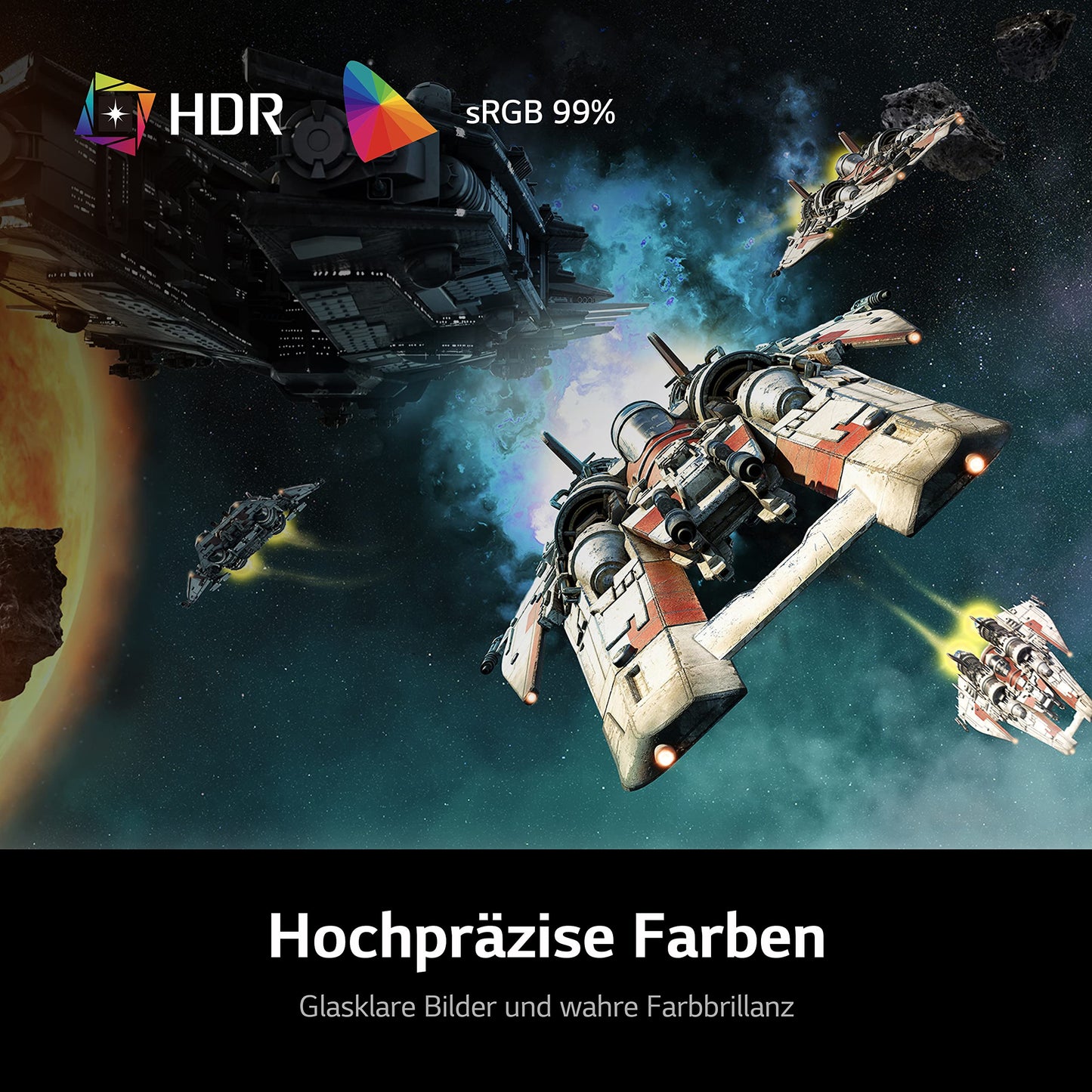 LG Electronics 27GS75QX-B.AEU UltraGear™ QHD Gaming IPS Monitor 27" (68.4 cm), 2560 x 1440, 16:9, 1ms GtG, 180 Hz, HDR10, 300 cd/m² brightness (typ.), NVIDIA G-Sync Compatible, AMD FreeSync - Black