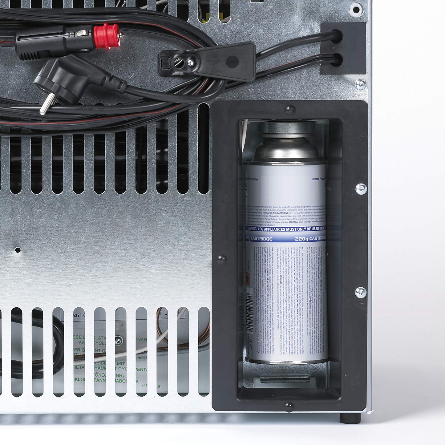 DOMETIC ACX3 40 G electric absorption cooler with 12/230 V and gas connection, operates with gas cartridge, silent mini fridge.