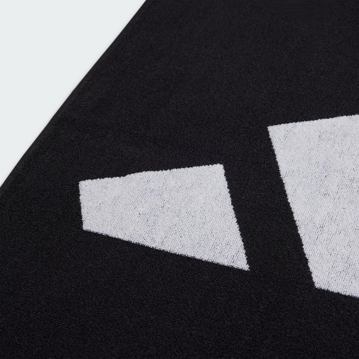 adidas Unisex Brand Stripes Towel, Black/White, L