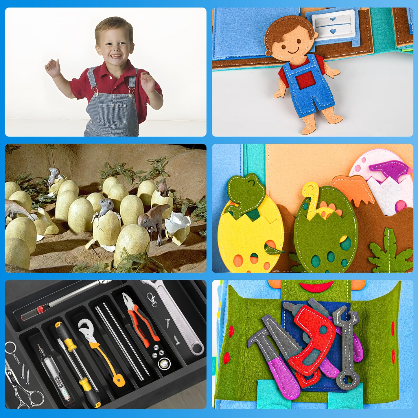 Quiet Book 2 years | Montessori toy for 1 year olds for motor skills | Sensory toy for 1-6 year olds, gift for girls and boys...