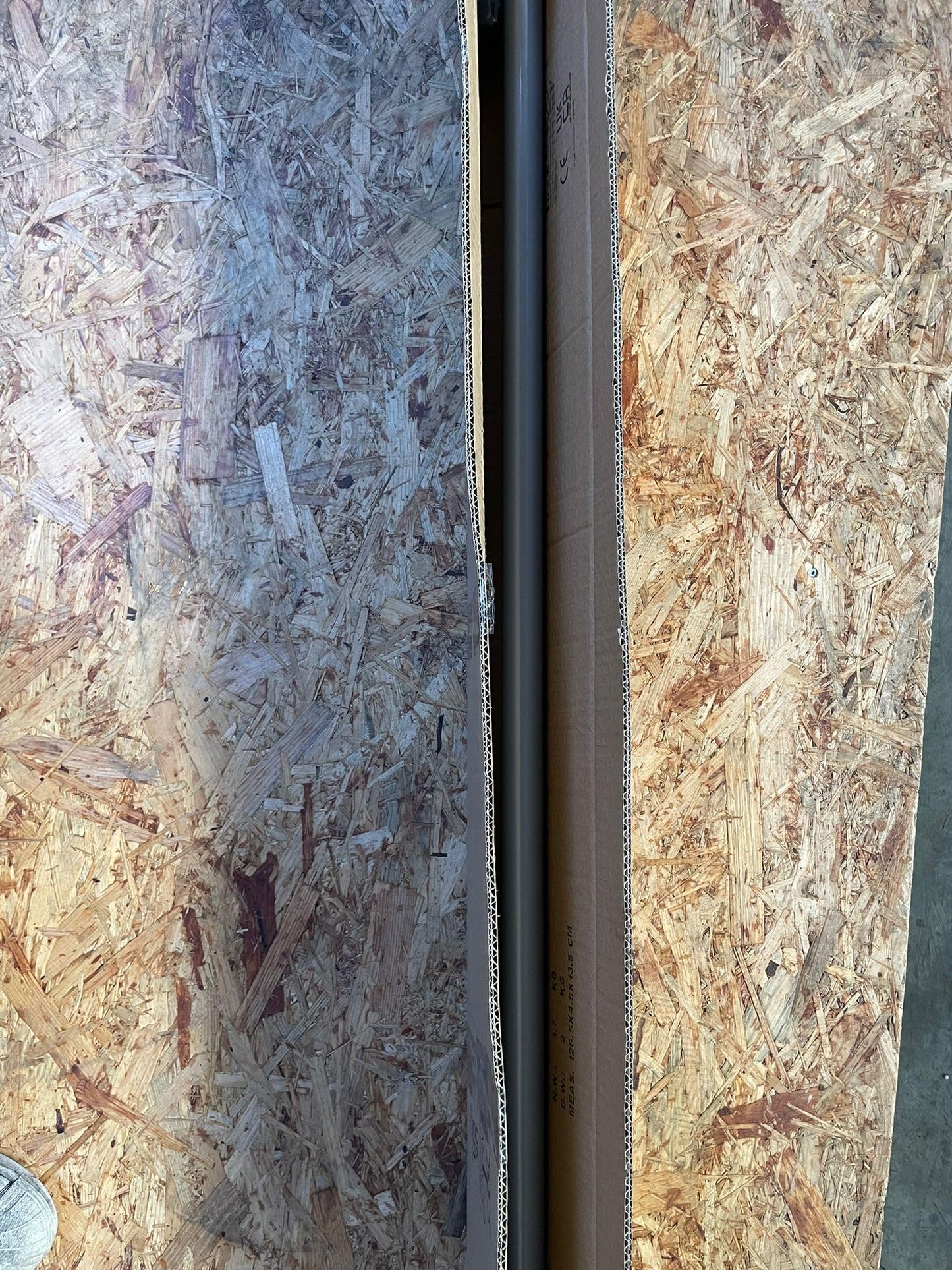 Metal powder coated round wood bar, 120cm, gray.