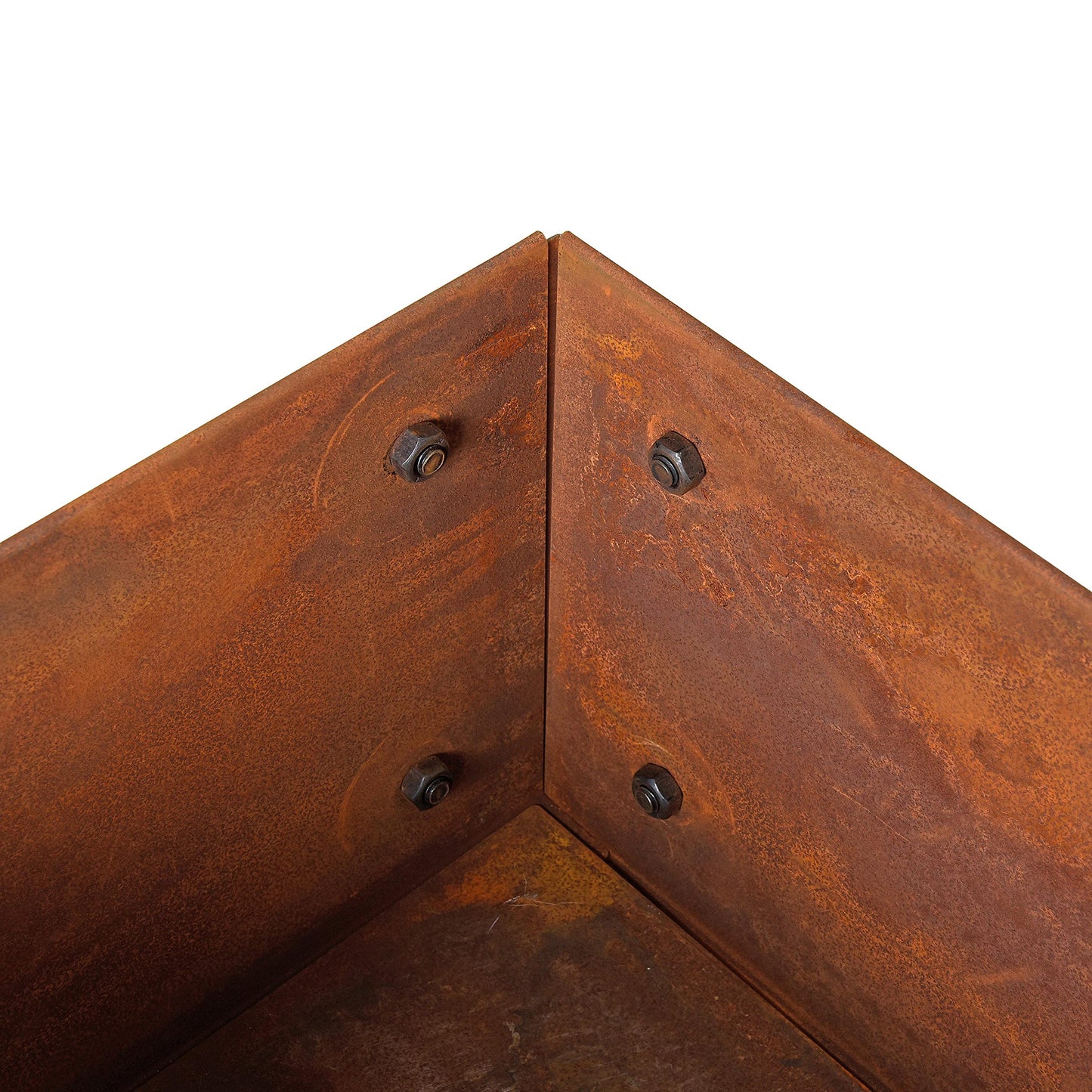 ESTEXO raised bed planter with shelf flower box rusted metal vegetable bed flower bed
