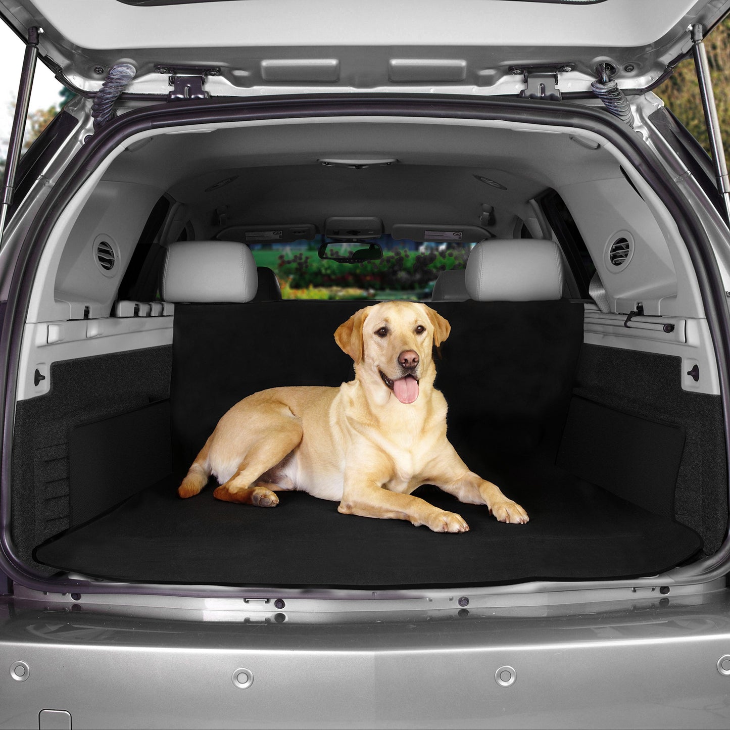 Bonamico trunk protection mat - dog blanket & non-slip mat with side protection - car trunk protection for dogs - waterproof - protects against scratches, dirt, pet hair - dog car accessory