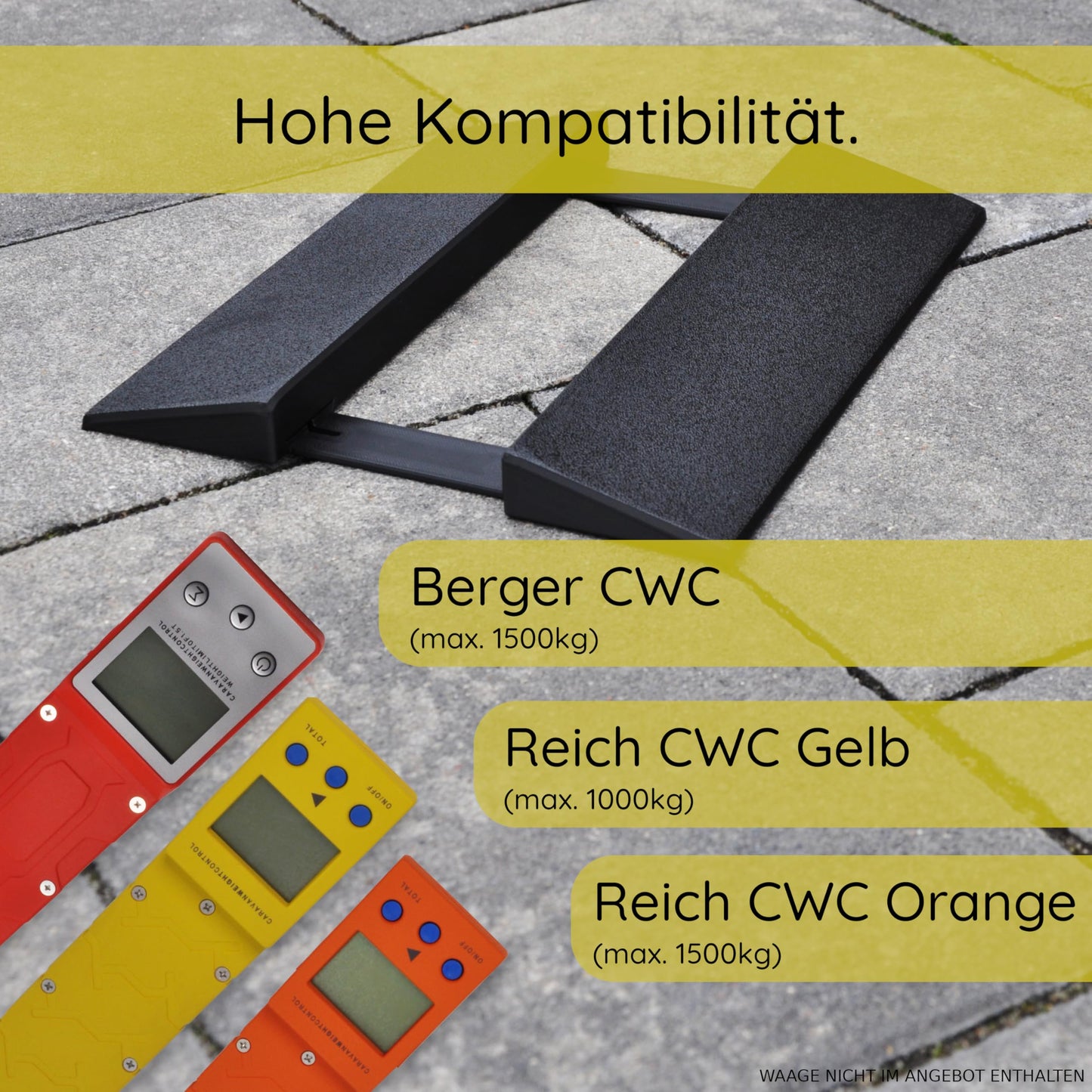 Ramp suitable for Reich Berger Caravan Weight Control caravan scale trailer motorhome Easy Driver CWC ramp camping vehicle scale camper
