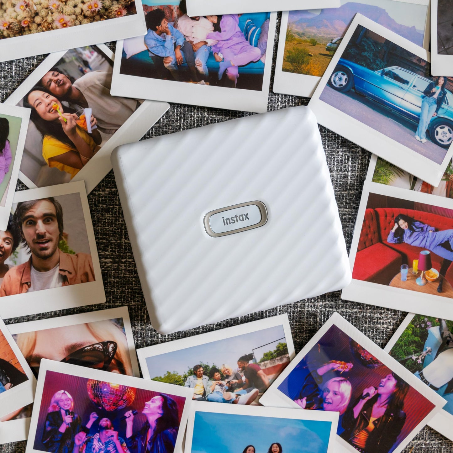 INSTAX LINK Wide Smartphone Printer, Ash White