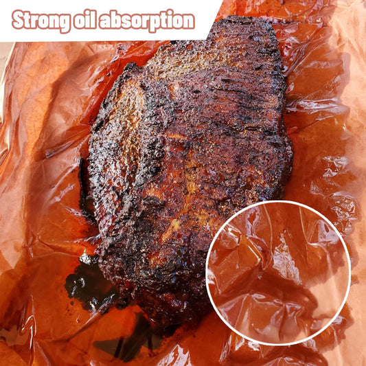 Acasimo Pink Butcher Paper 25m, 53m Roll BBQ Kraft Paper Width 61cm, 46.5cm Food Grade Packaging Perfect for smoked brisket on the grill (60cmx53m)