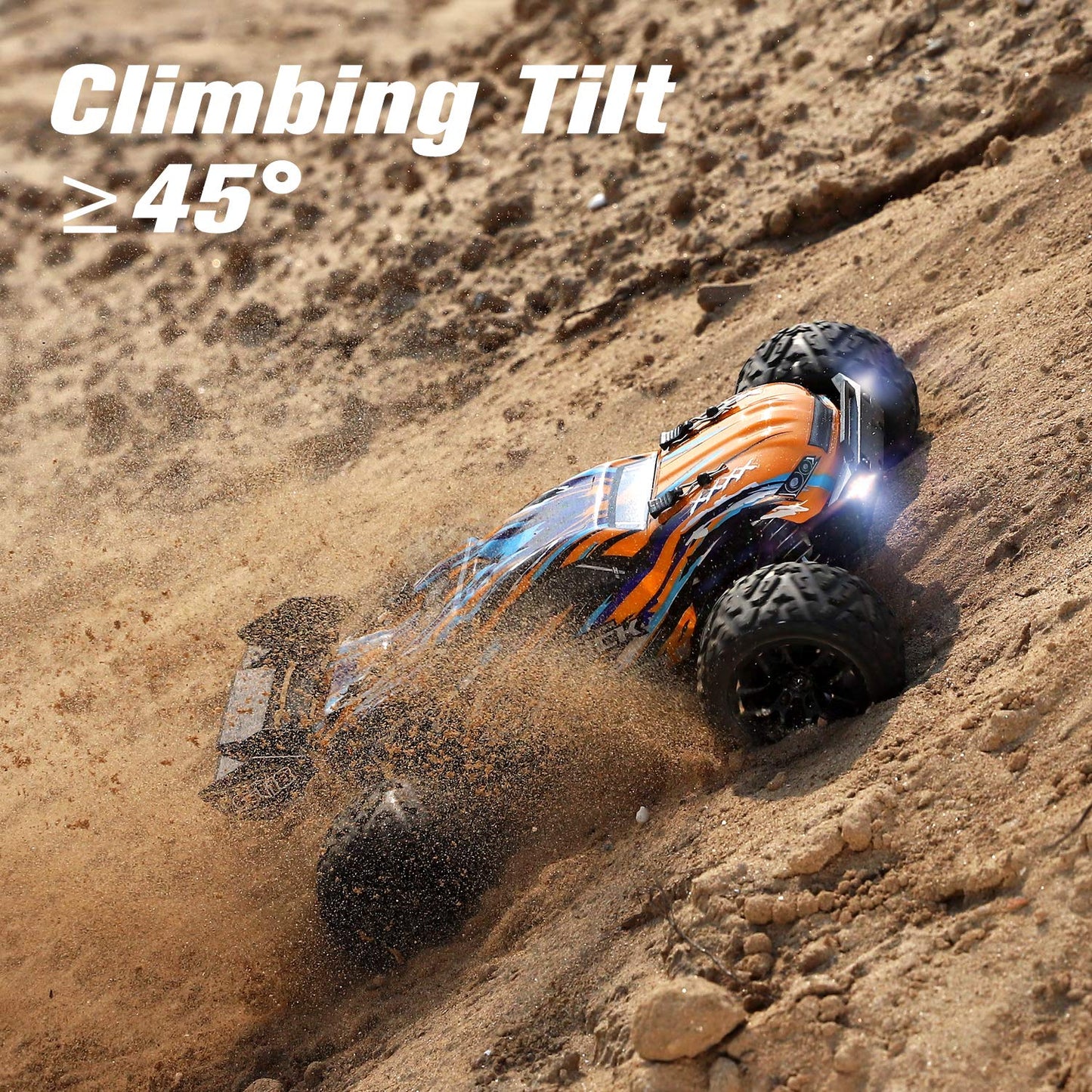 HAIBOXING Remote Control Car 4WD RC Car 1/18 36 km/h All Terrains Offroad Electric Vehicle 2.4 GHz Offroad Monster Truck Buggy with 2 rechargeable batteries for kids and adults.