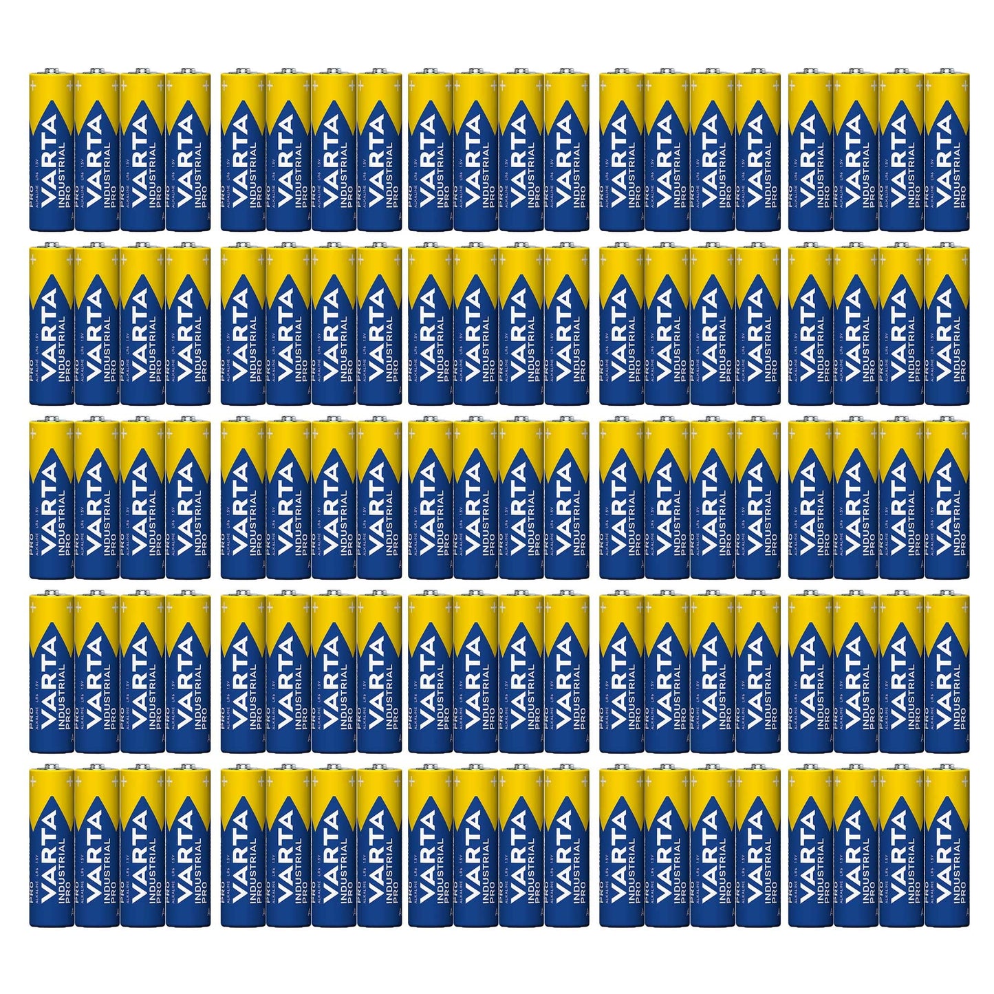 100 x Varta 04006 Batteries Alkaline, Mignon, AA, LR06, 1.5V Industrial, Shrinkwrap