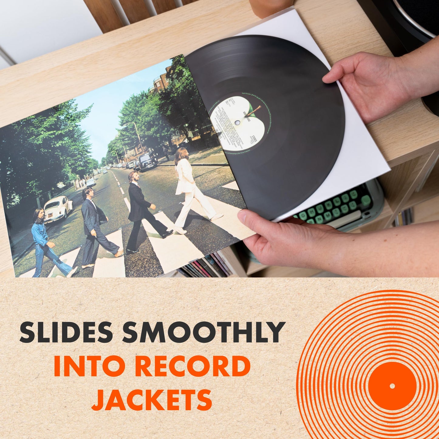 50x 12 Inner Sleeves for LP Records | Audiophile 12 Inch Antistatic Lined Vinyl Protective Sleeves | Multi-layered Inner Sleeves made of Rice Paper