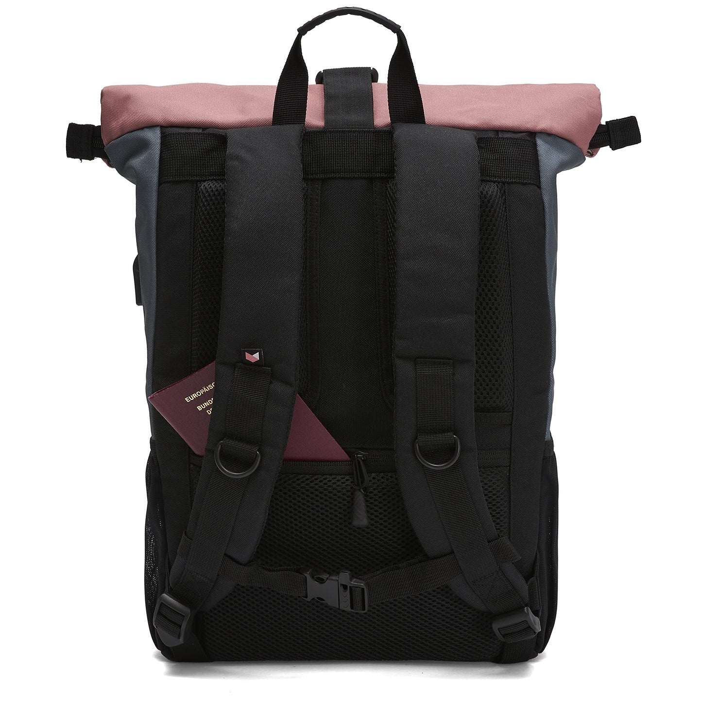 Ela Mo's backpack for women | Beautiful and well thought-out | for university, travel, leisure, work | with laptop compartment & anti-theft pocket | Salmon