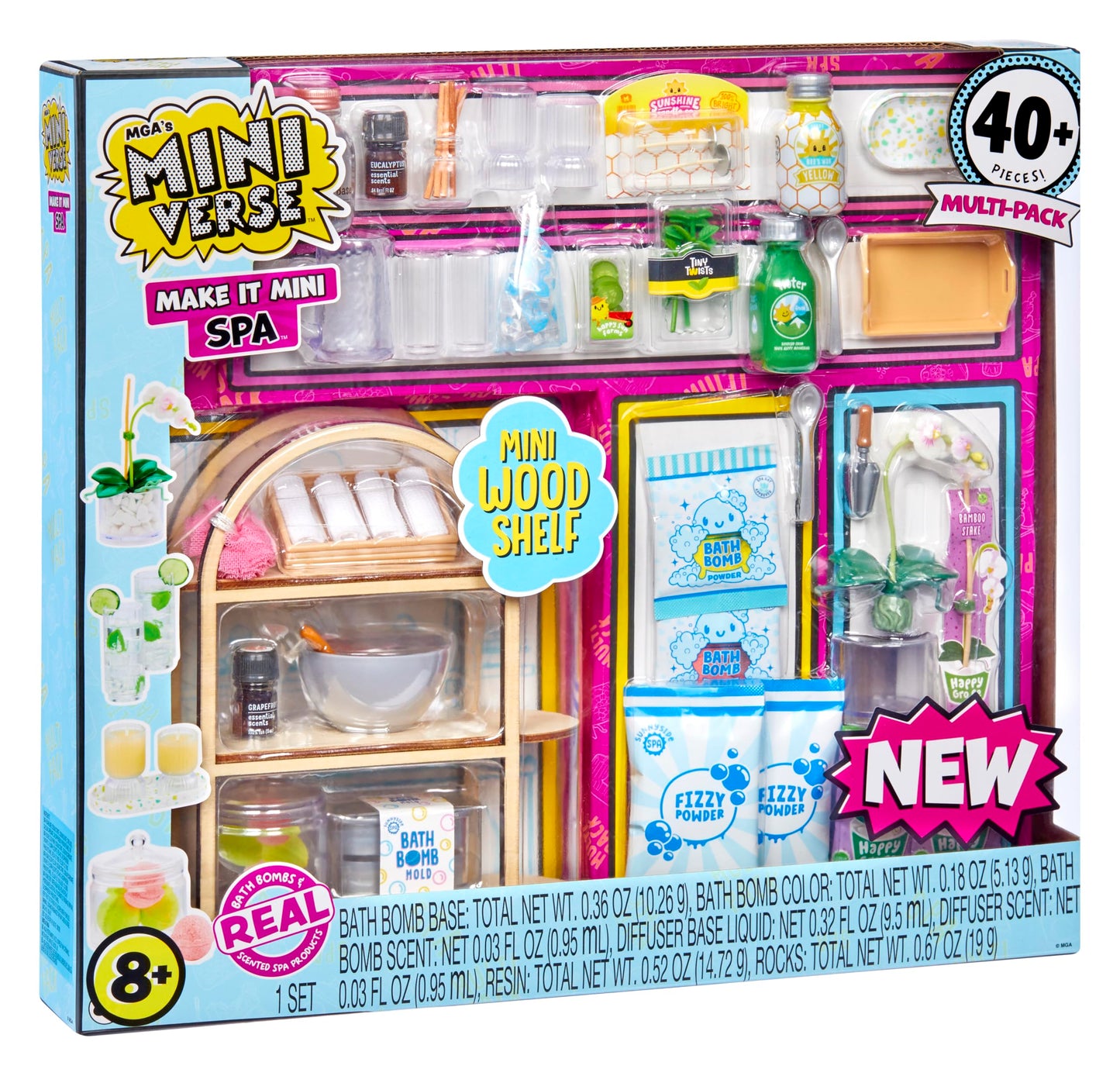 MGA's Miniverse Make It Mini Spa Multipack - Mini collector's items, DIY, Real spa products that actually work, for collectors & kids 8+, Not edible.