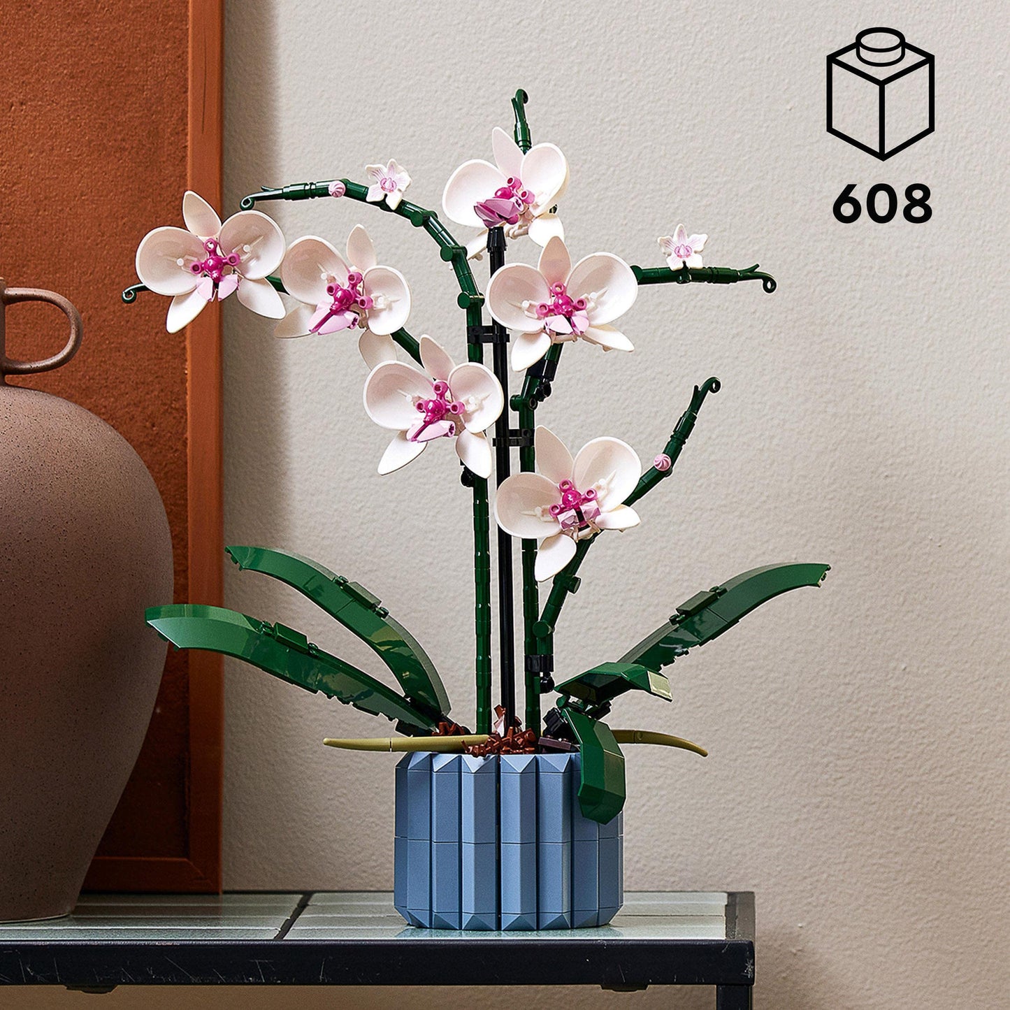 LEGO | Disney Stitch, building and playset for kids, figure with ice cream cone, toy & 10311 Icons Orchid, artificial plant set with flowers.