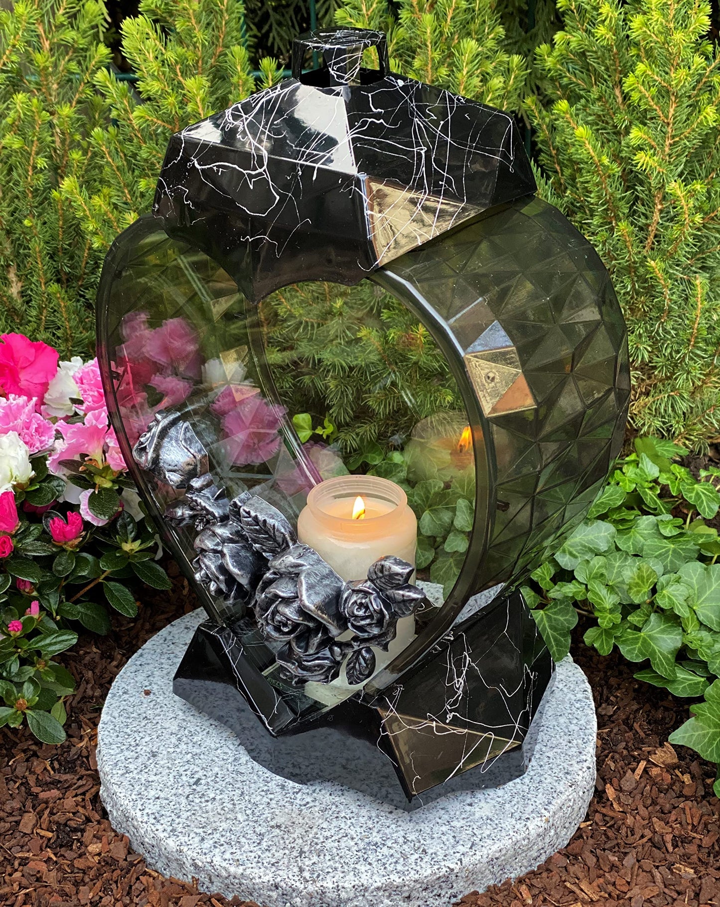 Grave lamp lantern heart shape grave light candle grave candle grave decoration 33 cm H.! Grave decoration new model incl. candle, HEART-1