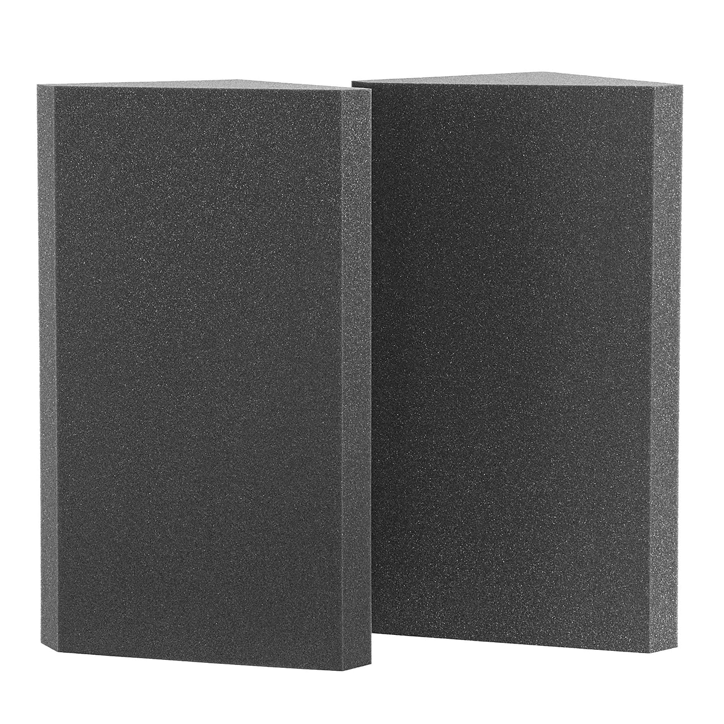 ACOUSPANEL Studio Pro Bass Trap Absorber, 2 pieces, 59x37x26cm, Uncompressed, Highly absorbent acoustic foam for low frequencies, Anthracite grey color.