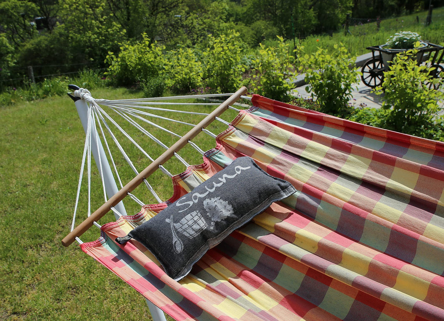 JOKIPIIN | 1 x Favorite sauna pillow travel pillow | Design: Sauna | Dimensions: 40 x 22 cm, linen/cotton | pollutant tested Ökotex 100 | Made in Finland (Black/White)