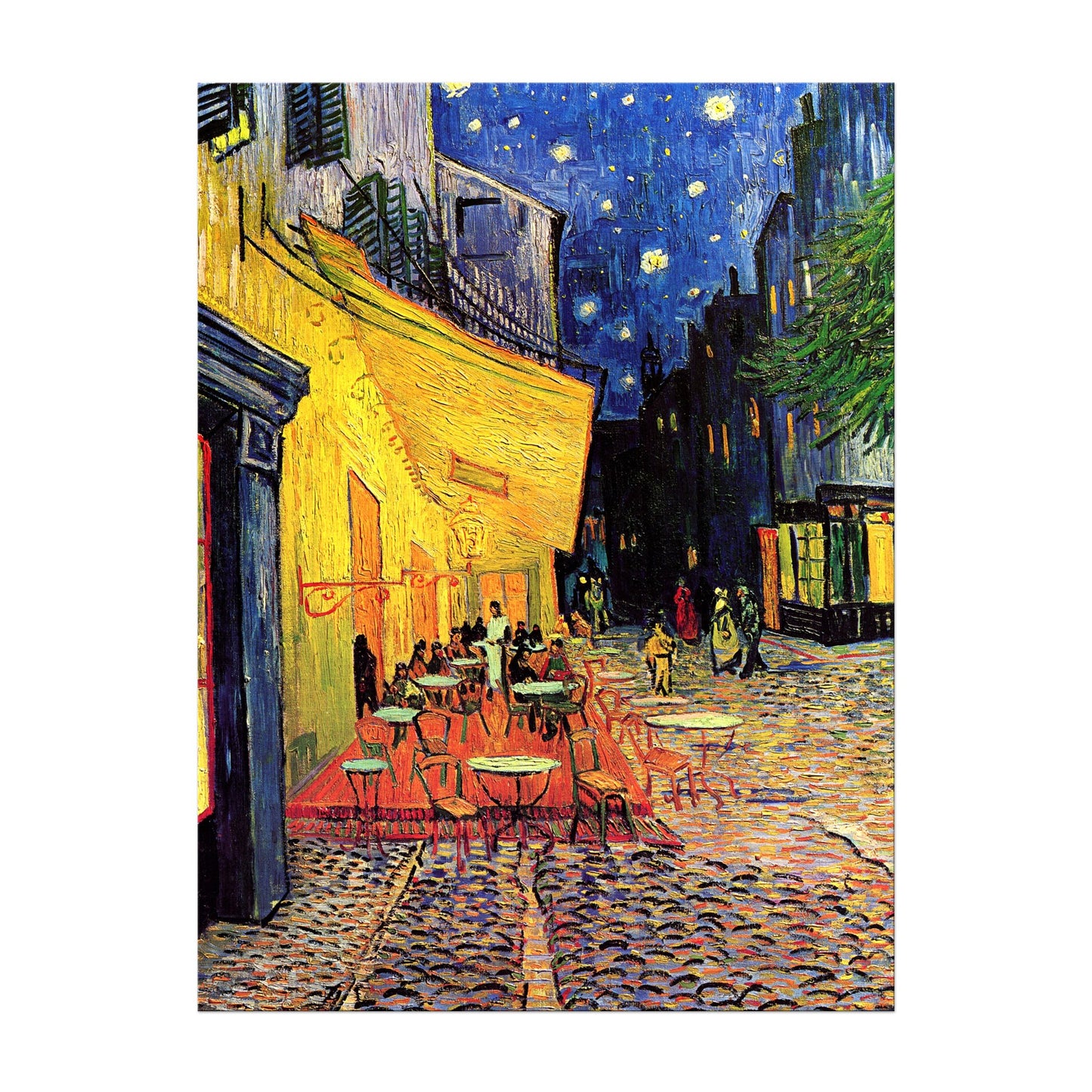 Picturedepot24 Canvas Print | Vincent van Gogh - Café Terrace at Night in 50x70 cm as wall art | Wall decor decoration home old masters | NEW-180223-50x70-caa