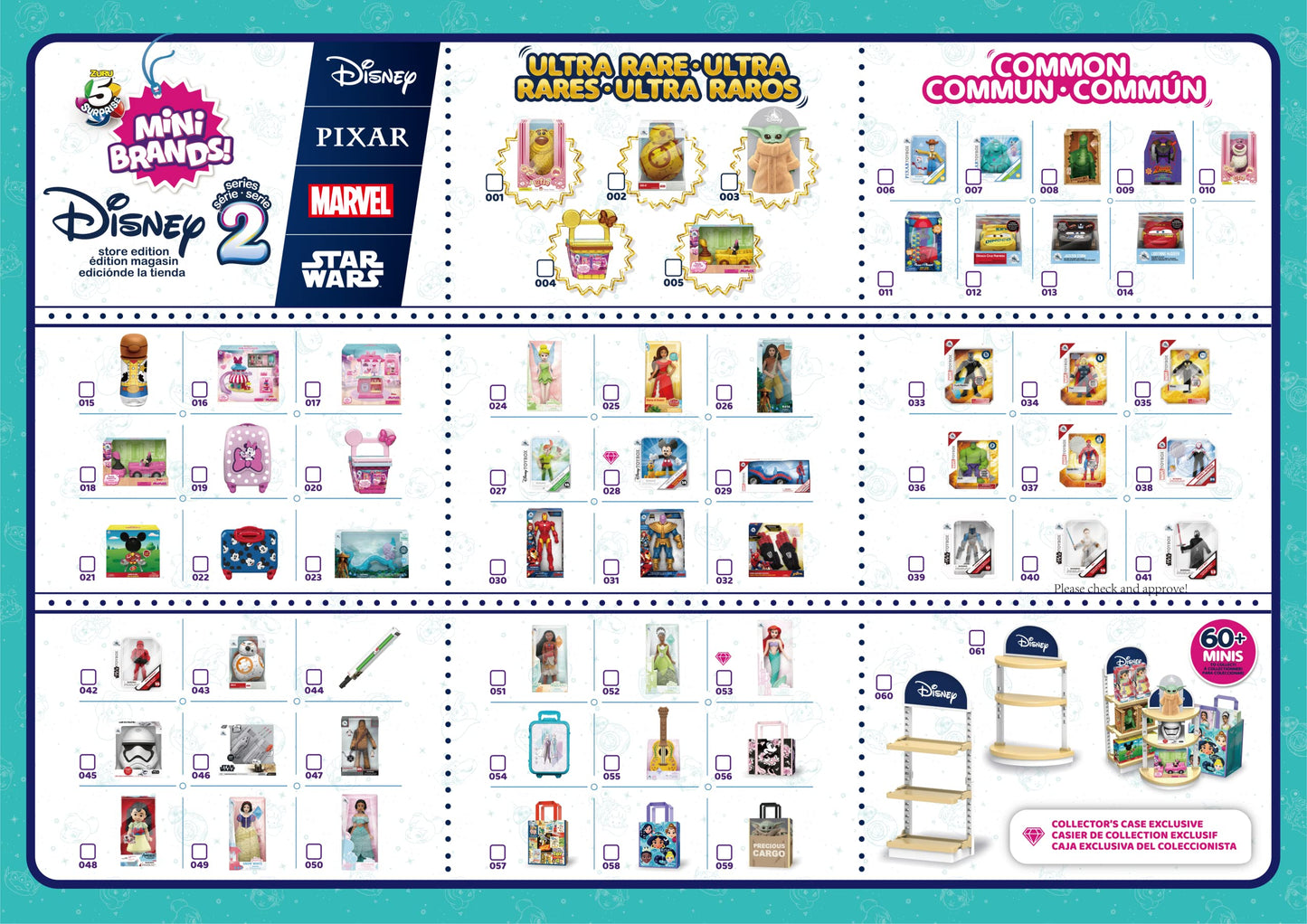 5 SURPRISE Mini Brands Disney Store Series 2 Surprise Capsule (4 Pack)