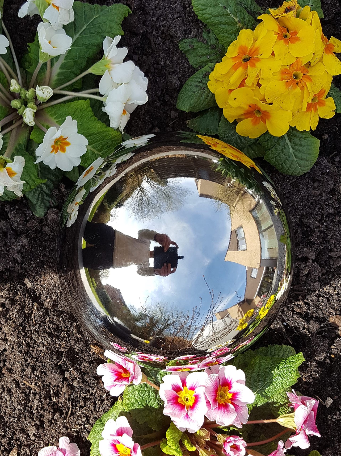 Jürgen Bocker Garden Ambience stainless steel decoration ball 35 cm polished stainless steel ball