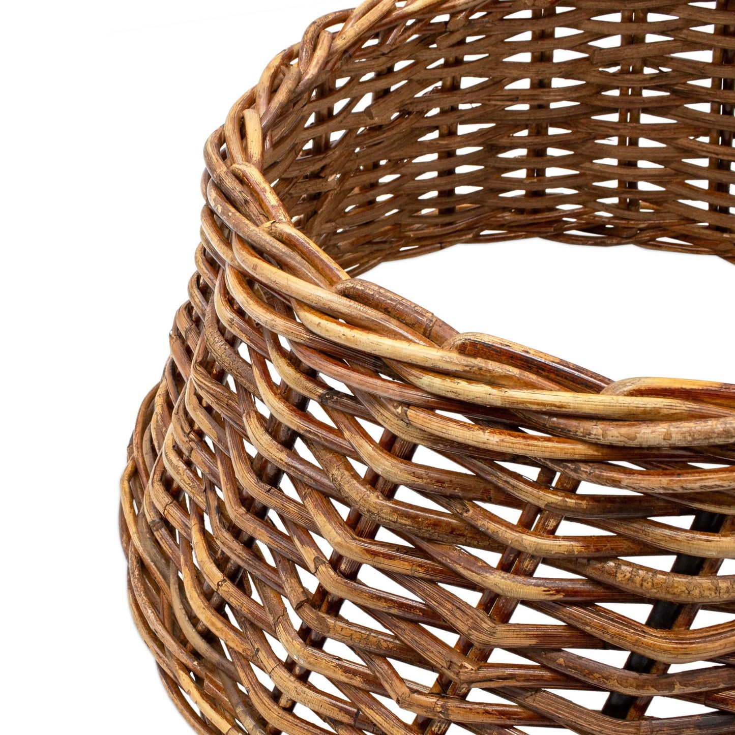 Natural 60cm Willow Rattan Christmas Tree Skirt - Cover for the tree stand - Christmas Tree Blanket Tree Collar Tannenbaum Rock