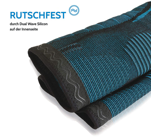 AGILE NOW® Knee Brace 2 Pack Premium stabilizes & protects joints during every movement, Knee Support for Women & Men, non-slip & breathable Knee Pads, for any sport (L | Blue)