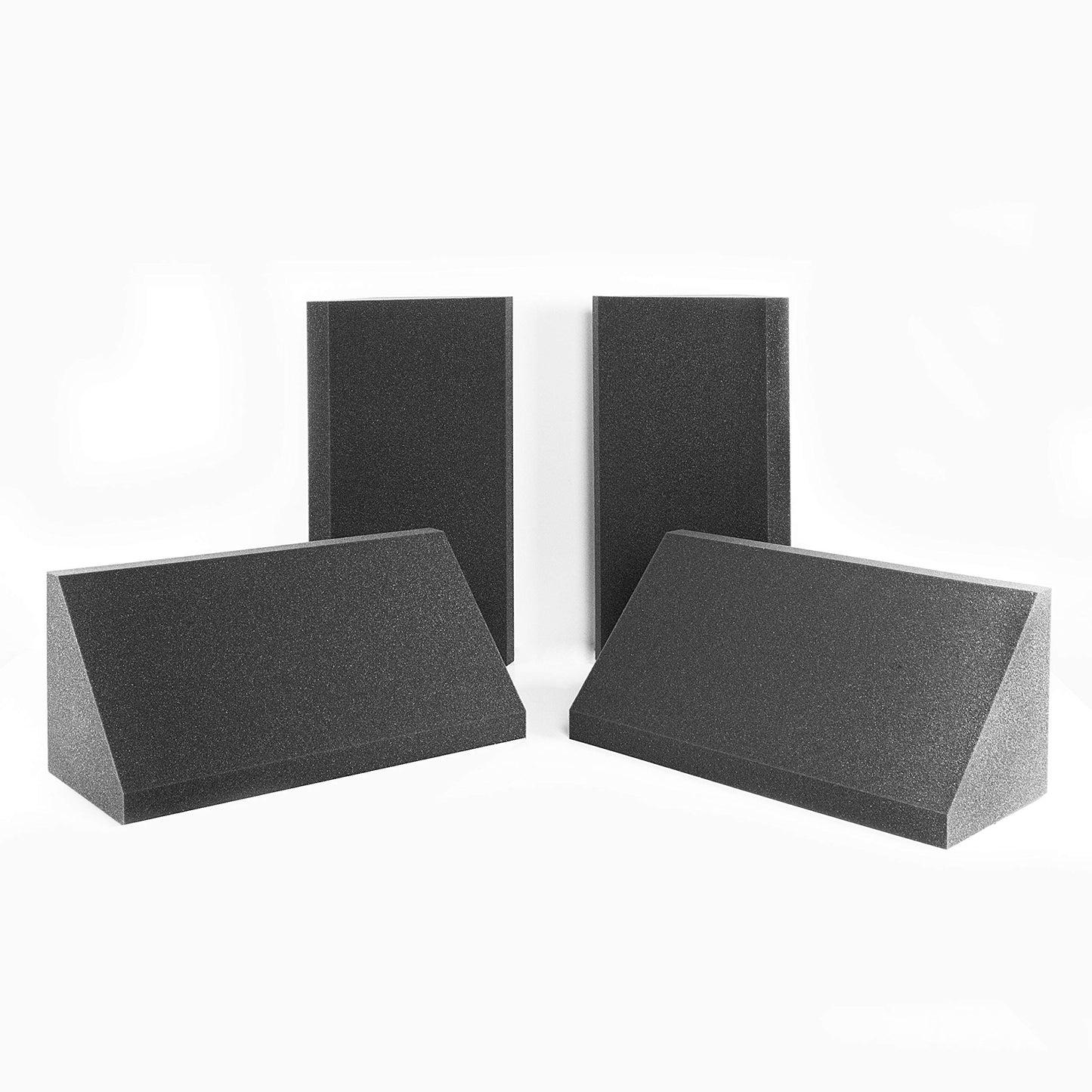 ACOUSPANEL Studio Pro Bass Trap Absorber, 2 pieces, 59x37x26cm, Uncompressed, Highly absorbent acoustic foam for low frequencies, Anthracite grey color.