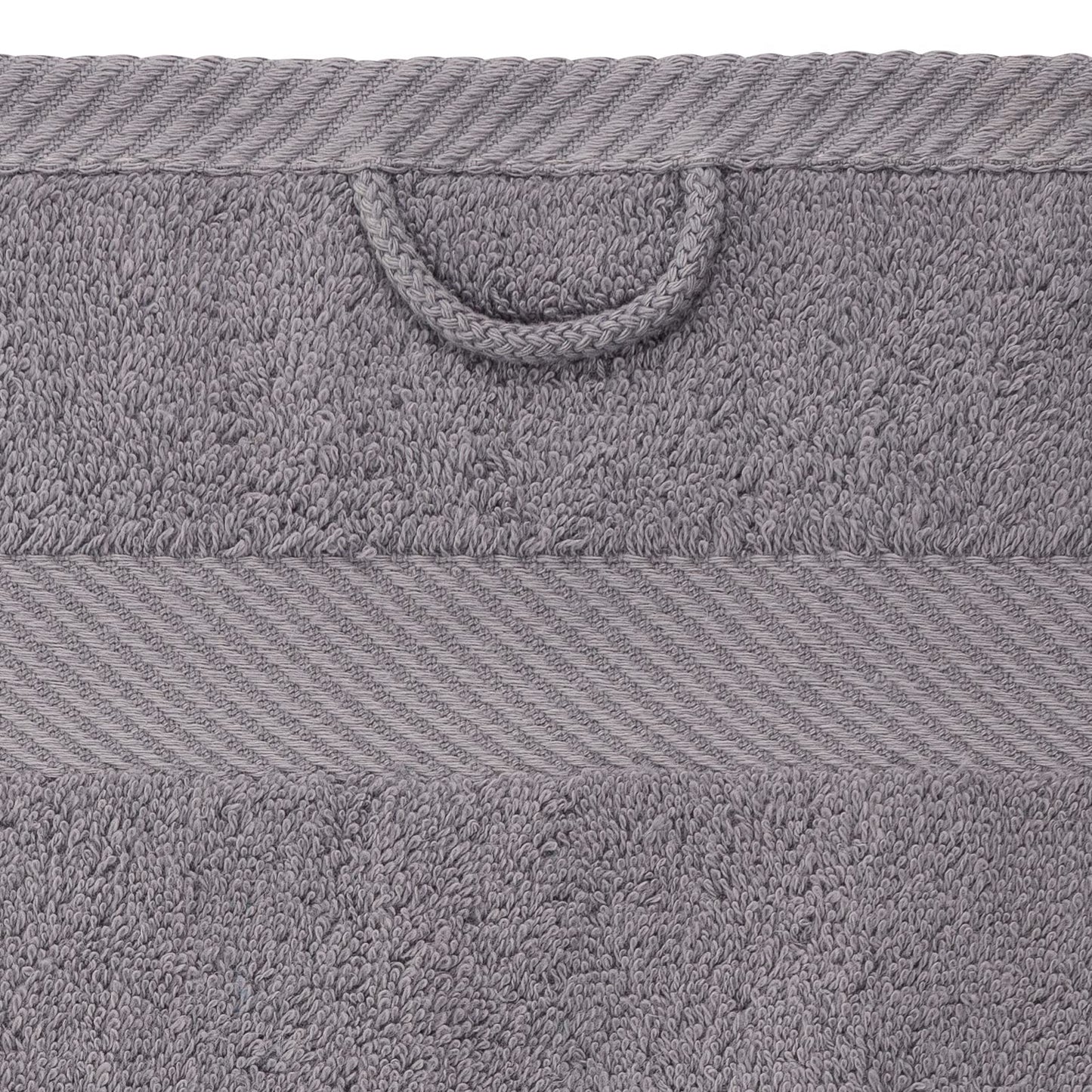 Luckytowel 10 Piece Set Sauna Towels 80x200 cm 100% Cotton, 600g/m² Oeko-Tex Sauna Towel Set 10 Pack Gray