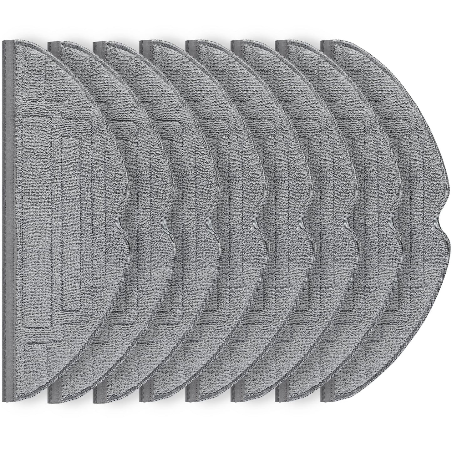 8 pieces of cloths for Roborock S8 Pro Ultra robot vacuum, Silver Ion Microfiber VibraRise 2.0 cloth accessory (blue-gray)