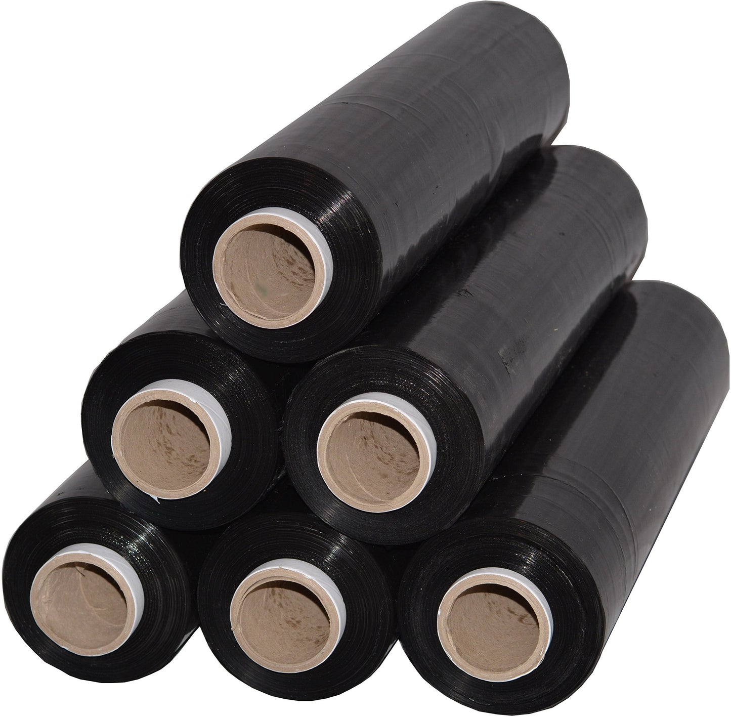 6 rolls Best-Folie stretch film 23my 500mm - 2.5kg pallet wrap hand film stretch wrap (black)
