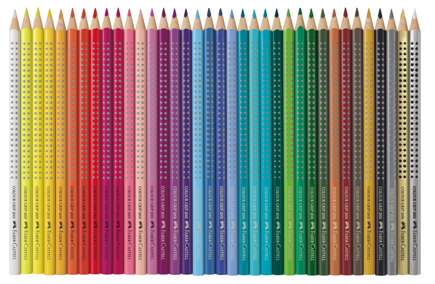 FABER-CASTELL 112435 - Colored pencils Colour Grip 2001, 36 pieces metal case