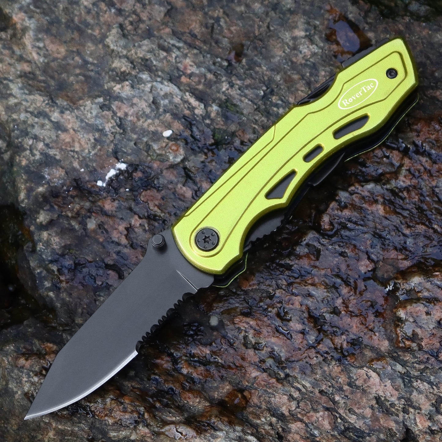 RoverTac Pocket Knife Multitool - Gift for Men and Dad, Christmas Gifts, Folding Knife with Pliers, Bottle Opener, Can Opener, and 9-in-1 Screwdriver, Tactical Survival Knife