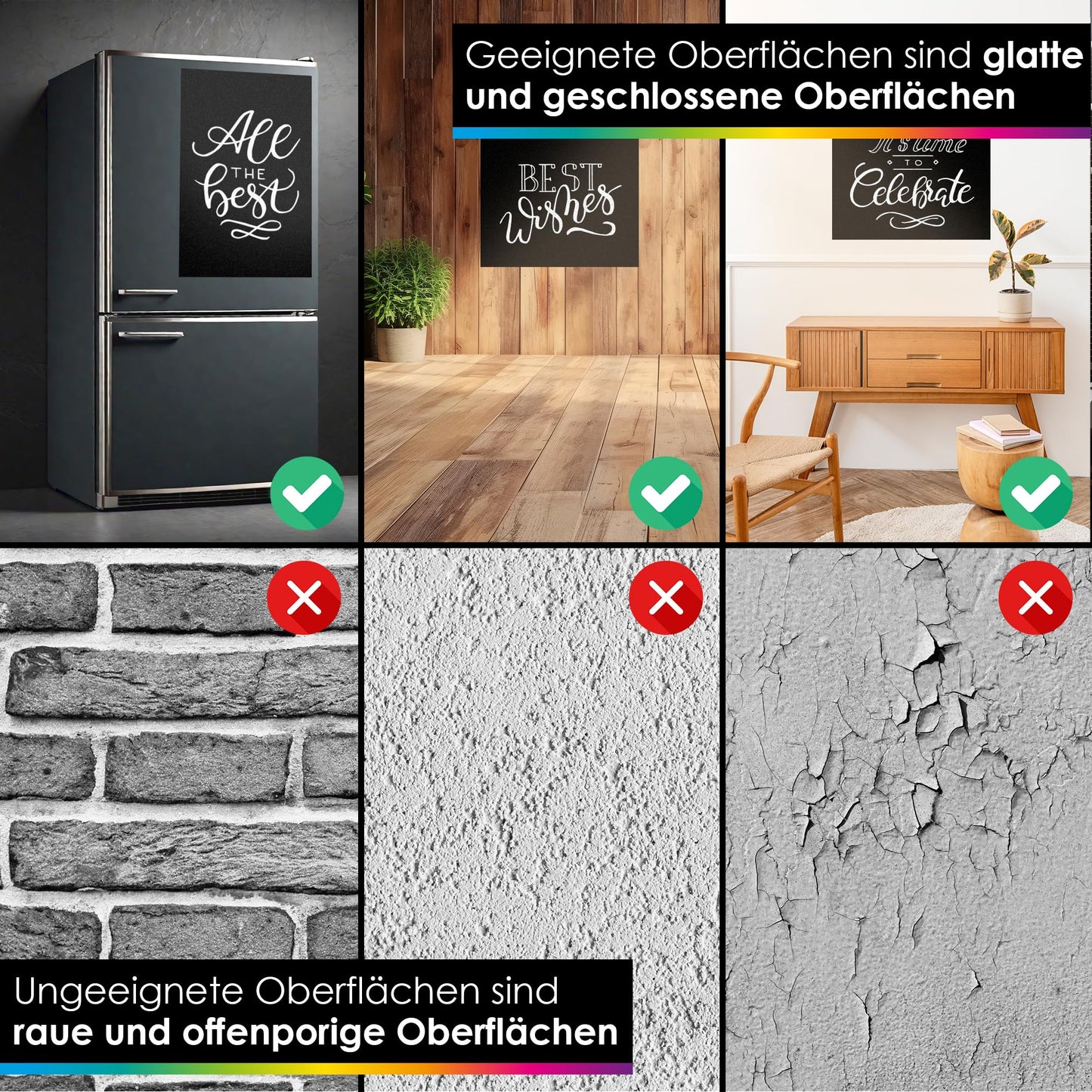 OfficeTree 2-Pack Chalkboard Film Self-Adhesive Black - 2 Rolls of 300 x 43 cm - Chalkboard Film Self-Adhesive - Self-Adhesive Chalkboard Film for Wall, Kids or DIY Chalkboard.