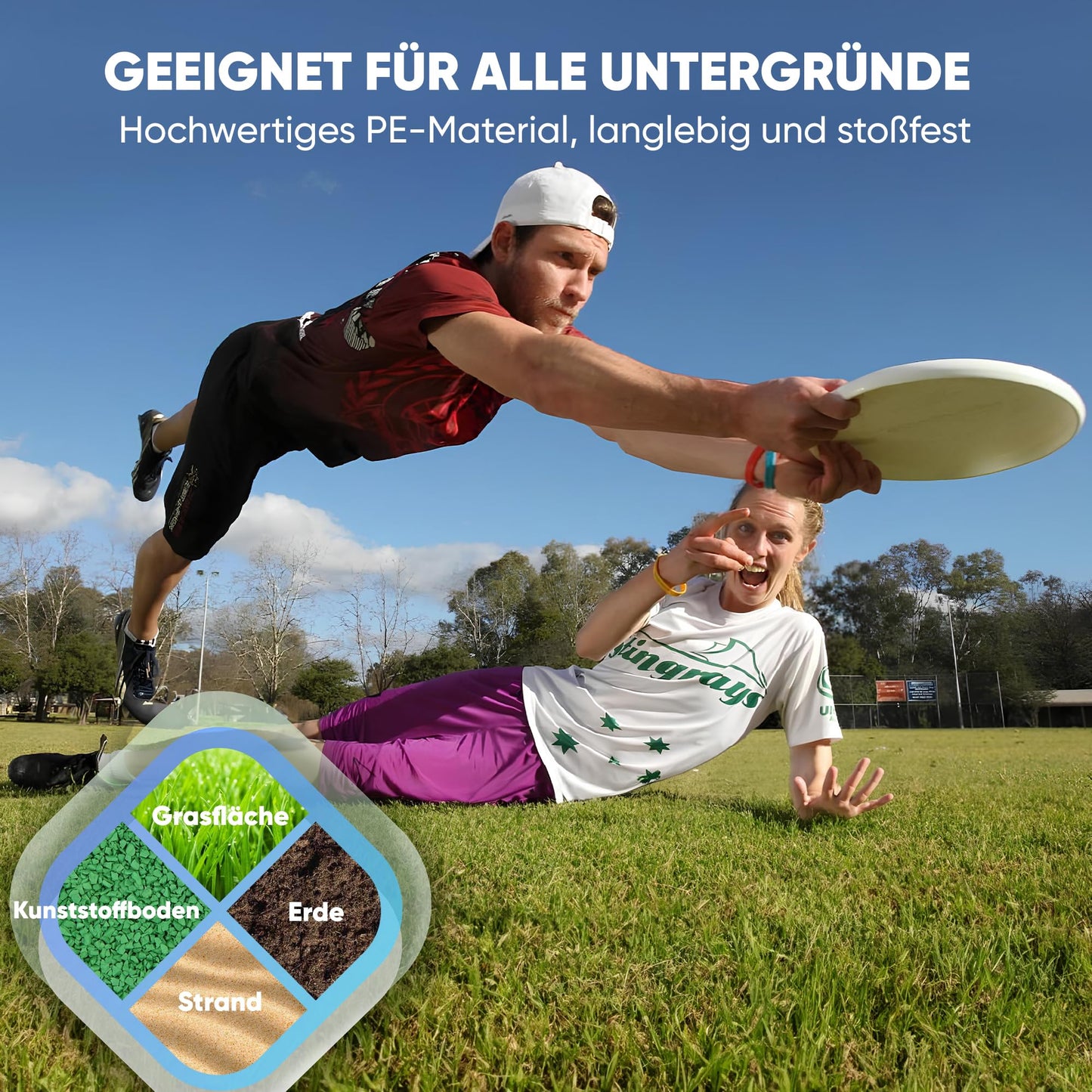 Eurodisc 175g 4.1 Summer Pro Ultimate Frisbee Disc - Stable flight path of over 100m - Made from 100% renewable resources - Gift for kids, 7 year old boys, girls & adults.