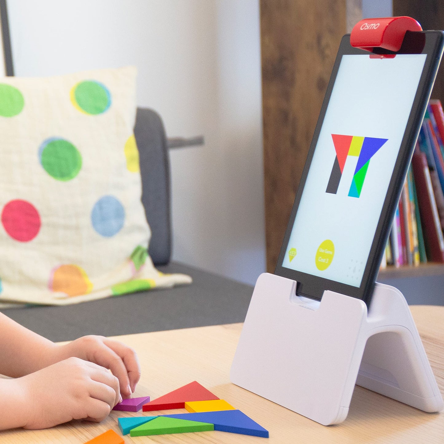 Osmo - Genius Starter Kit for Fire Tablet - 5 interactive learning games - Ages 6-10 - Math, spelling, art, creativity, and physics