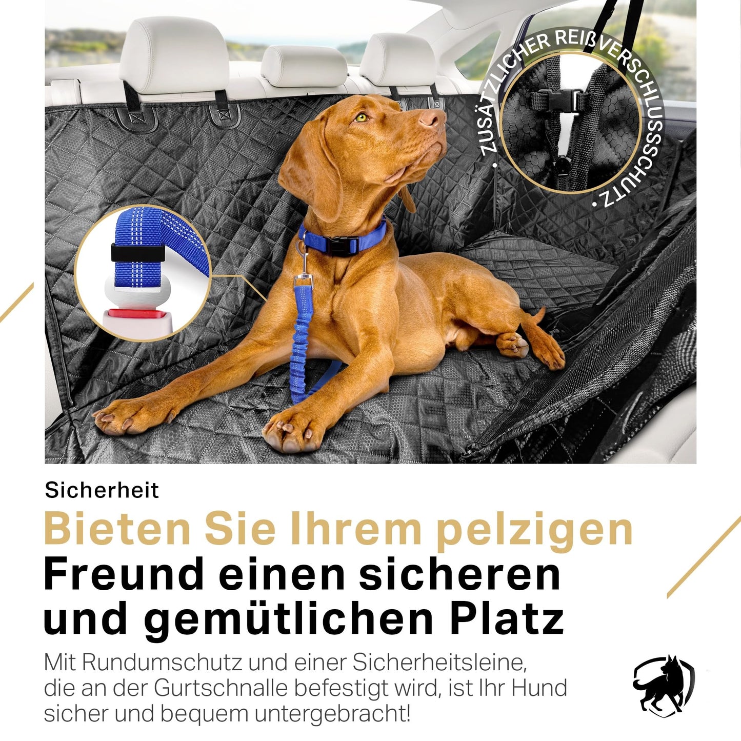 PETPROVED dog car seat cover back seat protector car blanket back seat protector car protection cover dog back seat (with accessories)