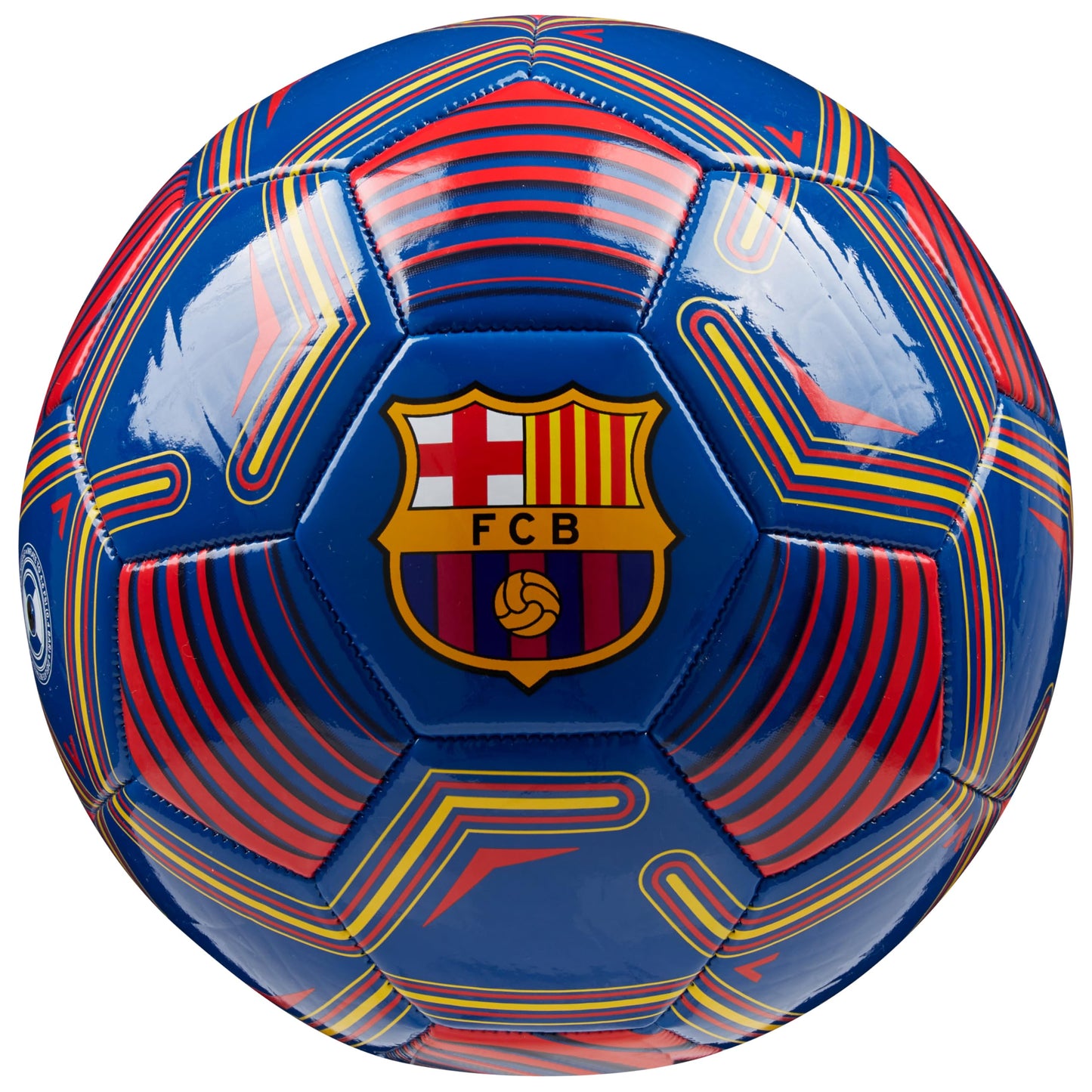 FC Barcelona ball, officially licensed club soccer ball, size 3, 4, or 5, gifts for fans (blue/red, size 4)