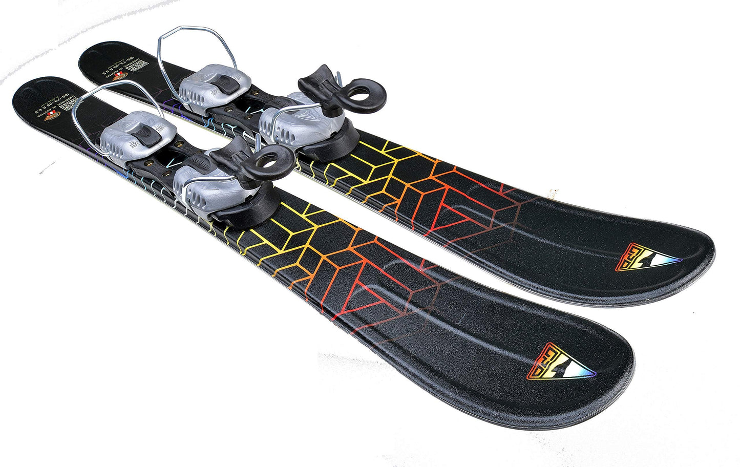 GPO Snowblade Hot Stamp | Short ski incl. GC-201 binding | 99 cm length | Big-Foot ski for men and women