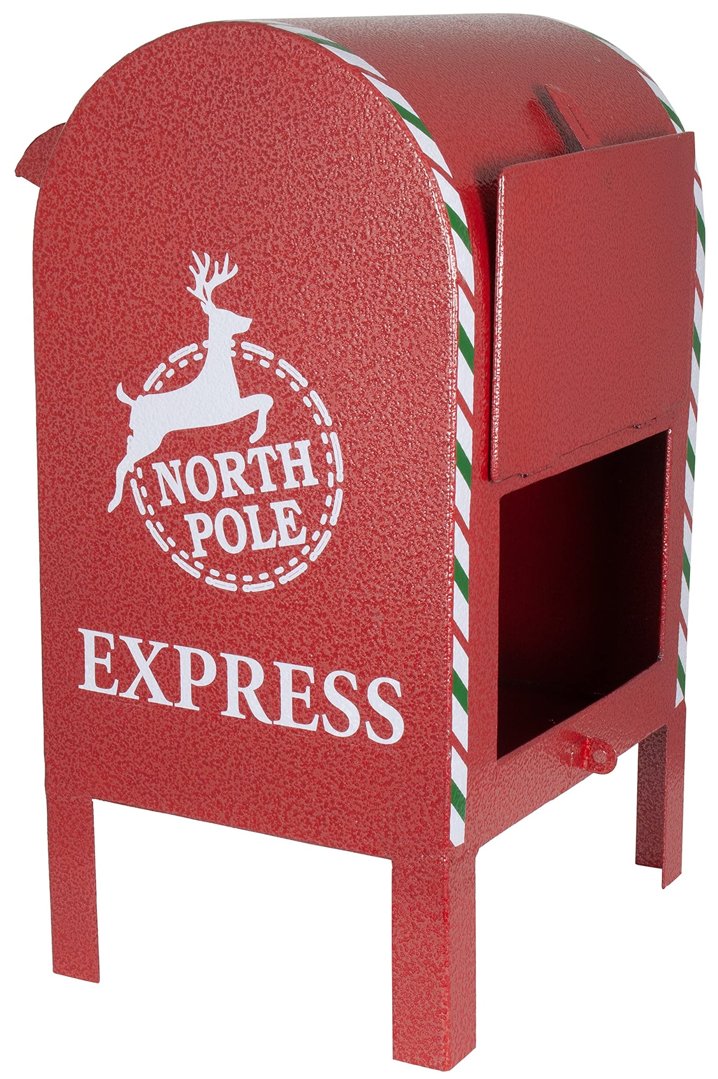 Christmas Paradise Decorative Metal Mailbox 34cm Red Santa Claus Mailbox