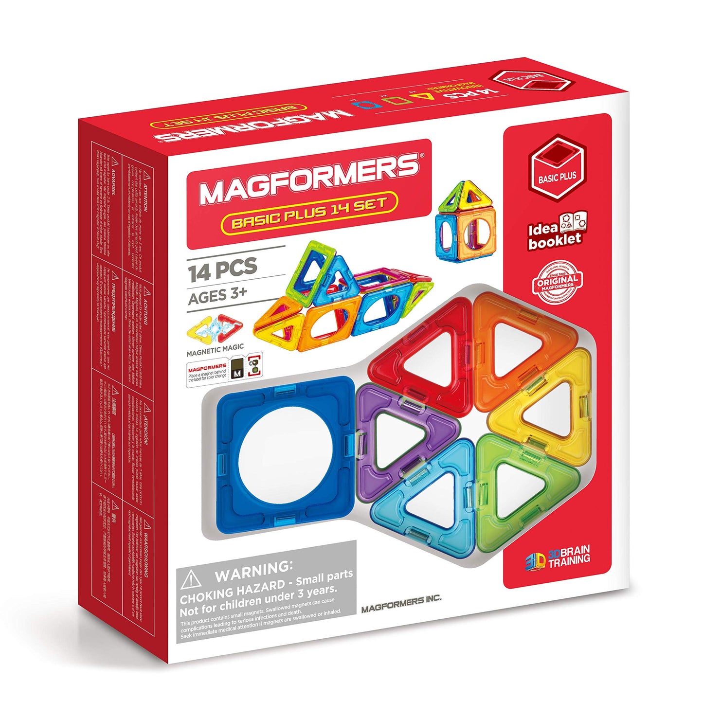 Magformers Basic Plus magnetic building vehicle, 14 circles, multicolor