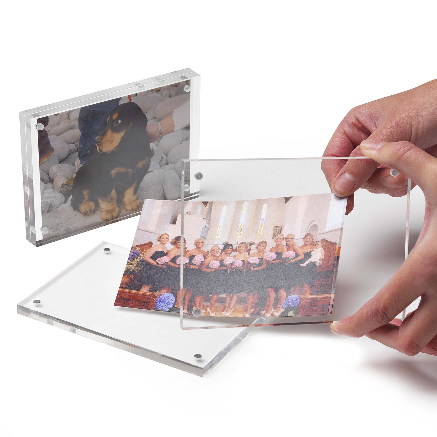 A6 (105x148mm) photo frame/magnetic frame/magnetic picture frame acrylic glass/acrylic