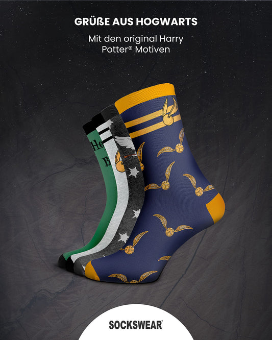 HARRY POTTER ® | Original Advent Calendar | 24 Pairs of Socks for Men | Christmas Calendar with Footies + Long Socks | Size 42-46 | OEKO-TEX ®