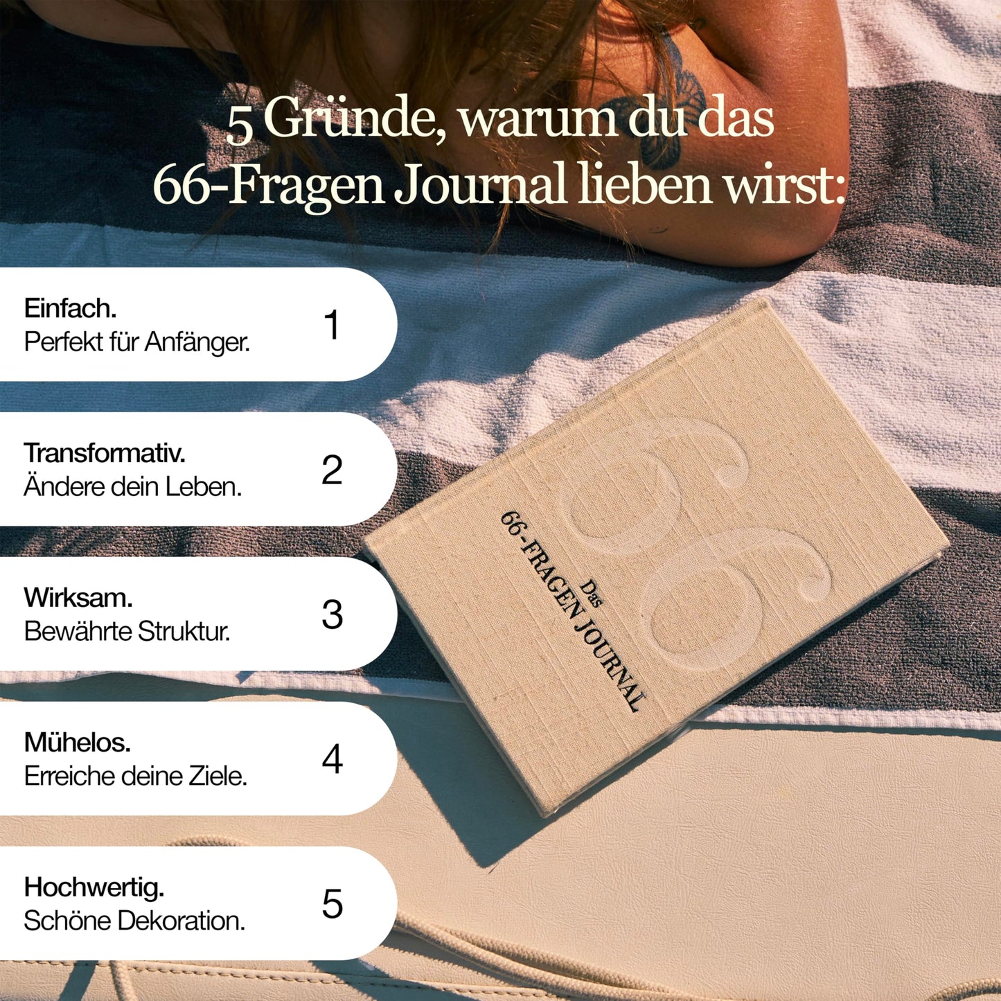 Modern Frame Of Mind 66-Questions Journal - The Original | Featuring 66 reflection exercises for increased self-confidence, clarity, and inner strength.