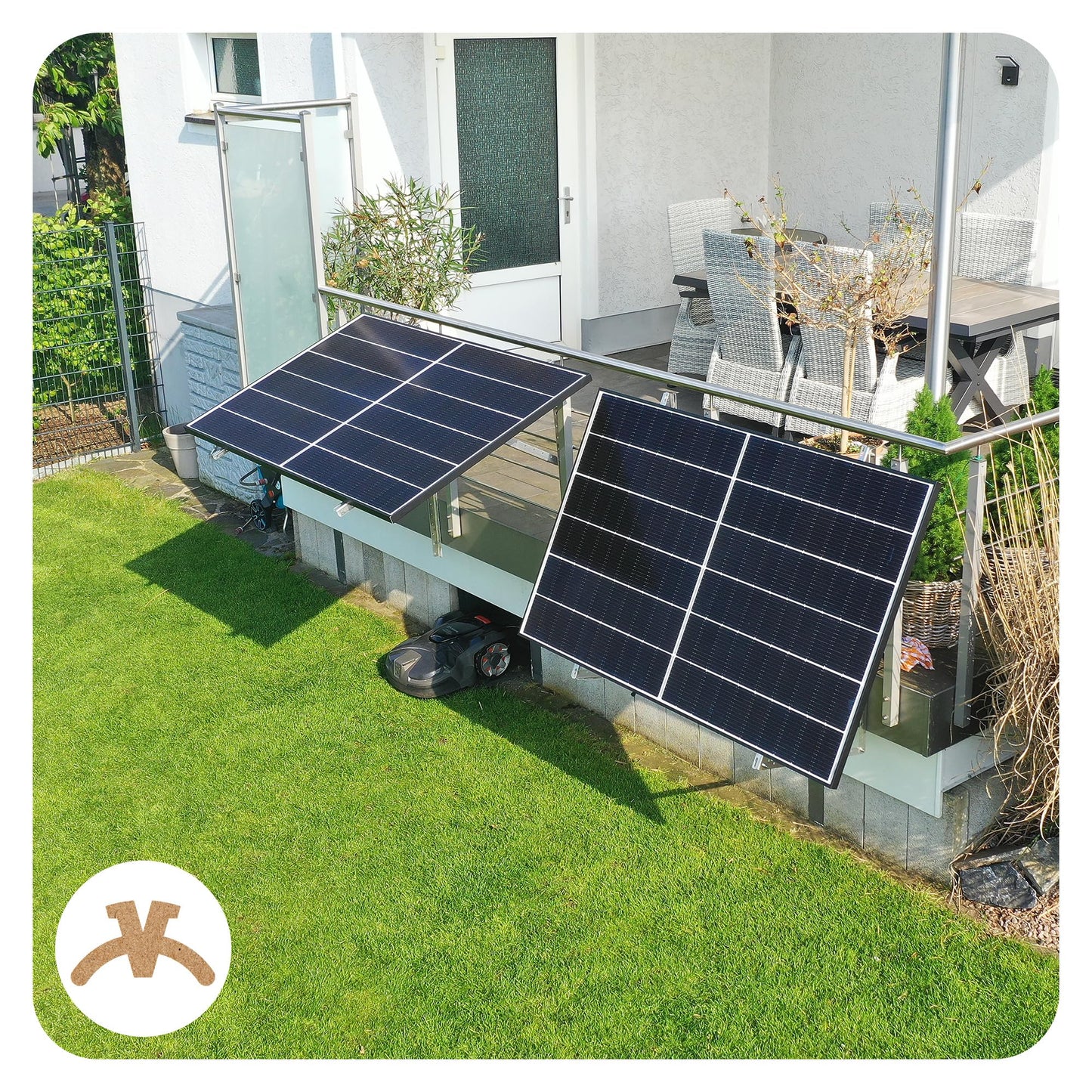 2 x Solar Panel Mounting Bracket - 0% VAT│Bracket for solar panels up to 114.5 cm│Sturdy solar panel mounting│Adjustable tilt angle 0° - 90°│Flat roof, balcony, wall, etc.