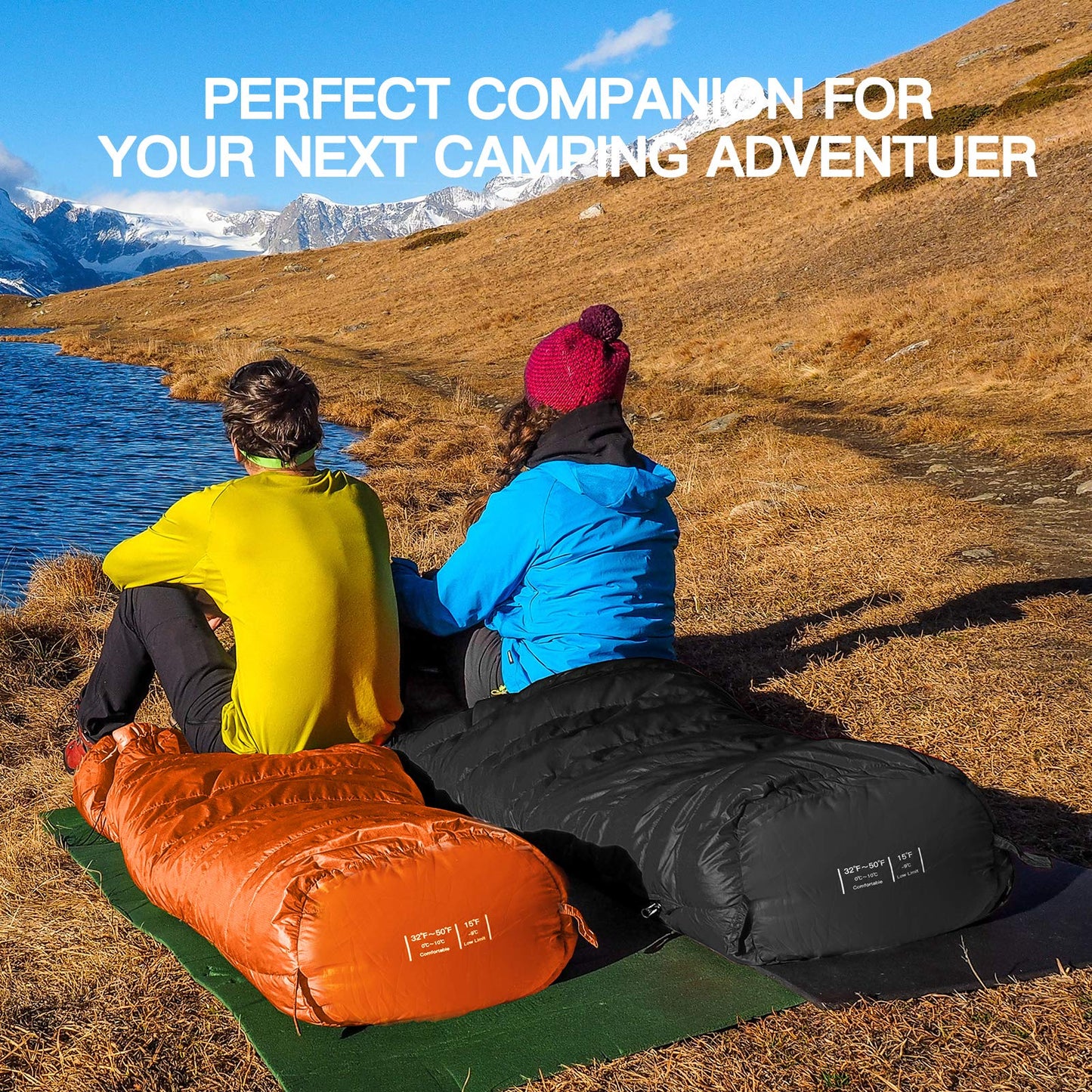 Bessport sleeping bag 3-4 seasons water resistant winter mummy sleeping bag temperature 0°C warm for outdoor camping festival trekking