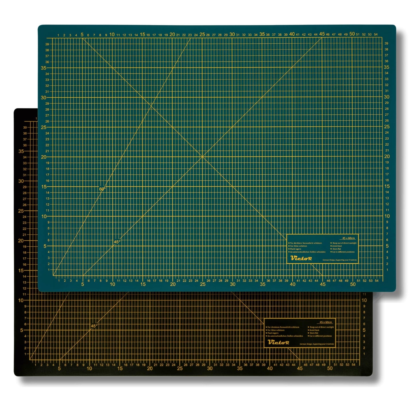 Victor cutting mat green black 90x120cm 3-layer cutting mat A0 self-healing - crafting mat - cutting mat - cutting mat - desk mat - desk mat sewing