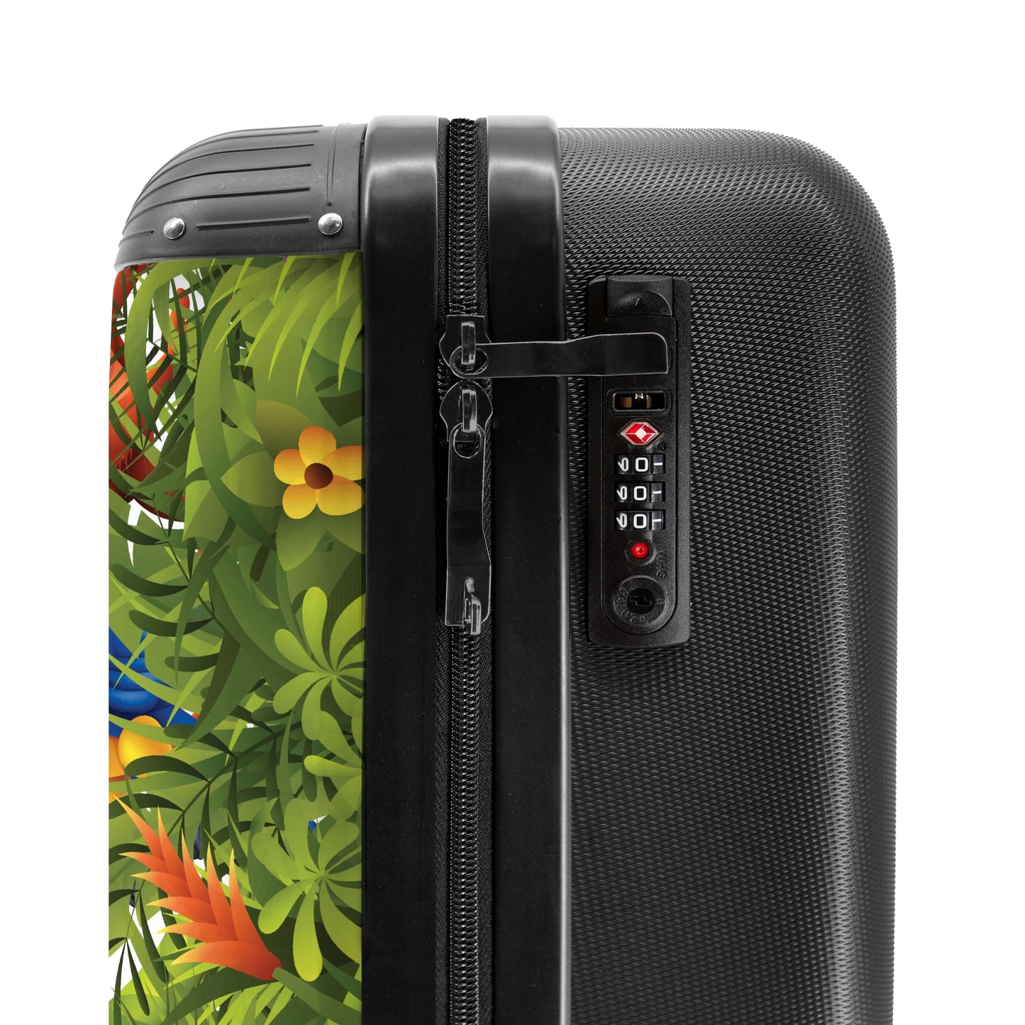 NoBoringSuitcases.com® Kids Suitcase Children's Trolley Carry-On Luggage Small Travel Case with Wheels Gift - Animals - Green - Jungle - Kids Luggage Small suitcase, 55x40x20